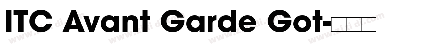 ITC Avant Garde Got字体转换